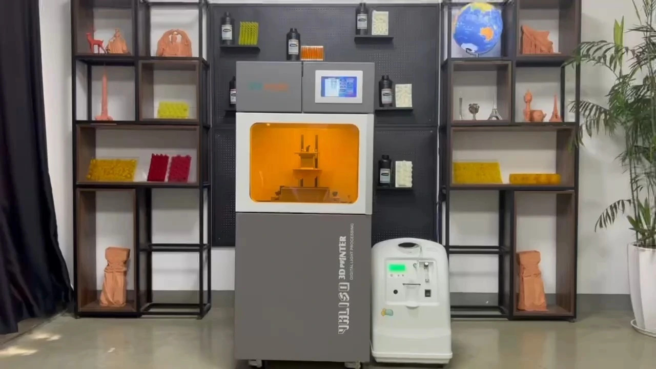 DLP White Wax 3DPrinter 4KL190UR  with oxygen generator for jewelry industry 1