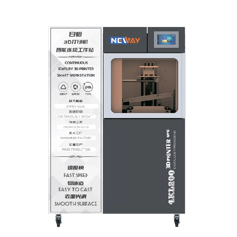 DLP White Wax 3DPrinter 4KL200URC  with oxygen generator for jewelry industry 1